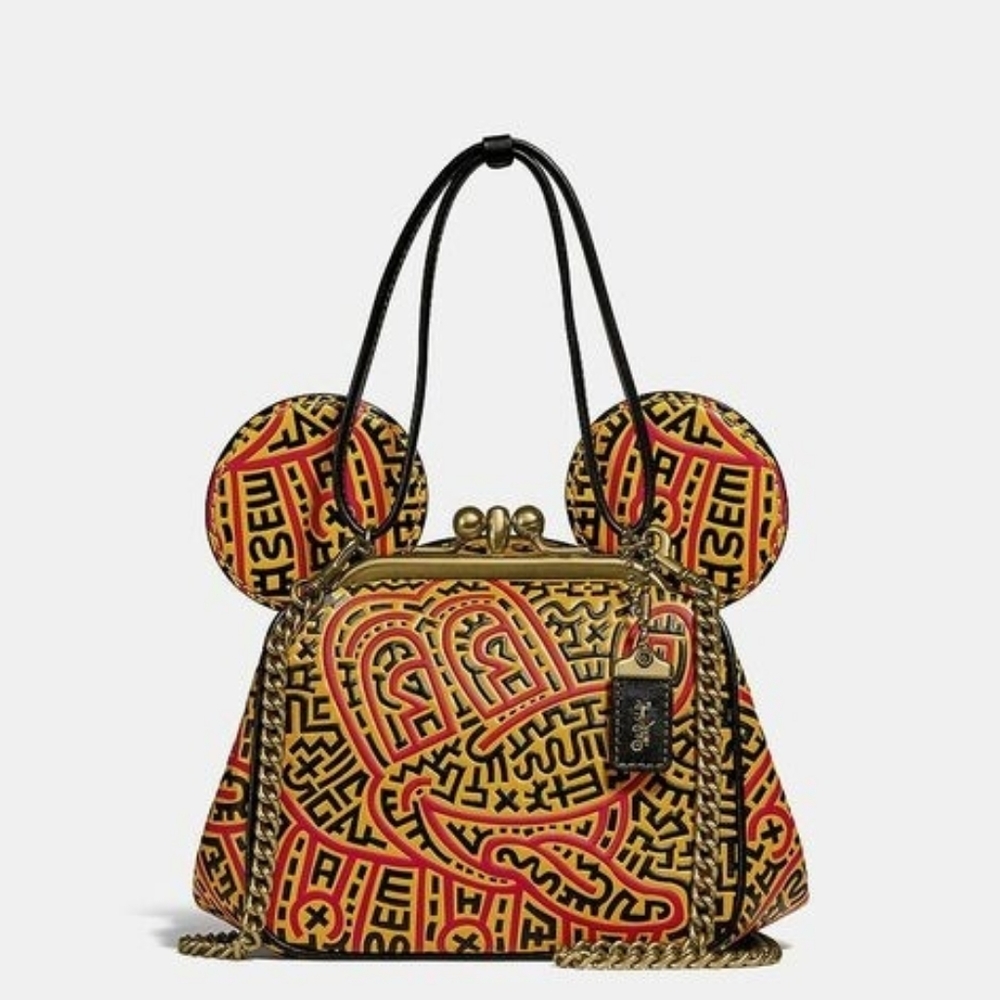 Disney Mickey Mouse X Keith Haring Kisslock Bag